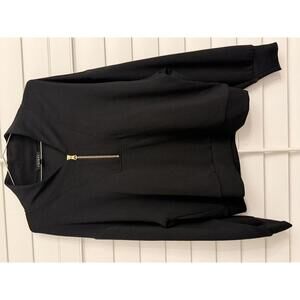 Tribal techno stretch dolman top quarter zip size Medium